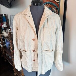 Everlane Lightweight Chore Jacket in Cream